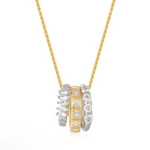 For Love or Lemons x Luv AJ Marry Me Charm Necklace Gold NEW